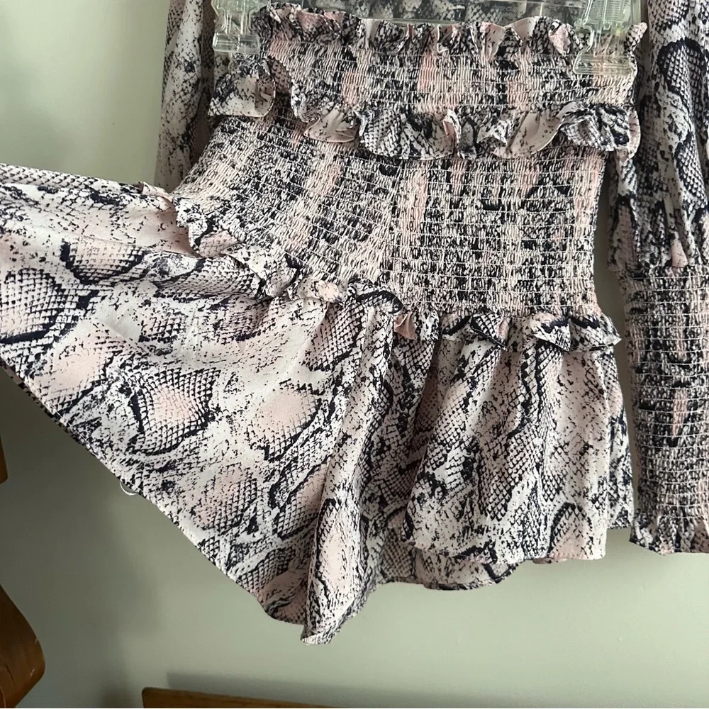 Elliatt •‎ Mia Snakeskin Print Co-ord Set